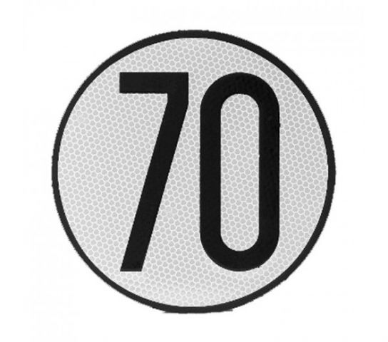 PLACA DE VELOCIDAD HOMOLOGADA V4-70