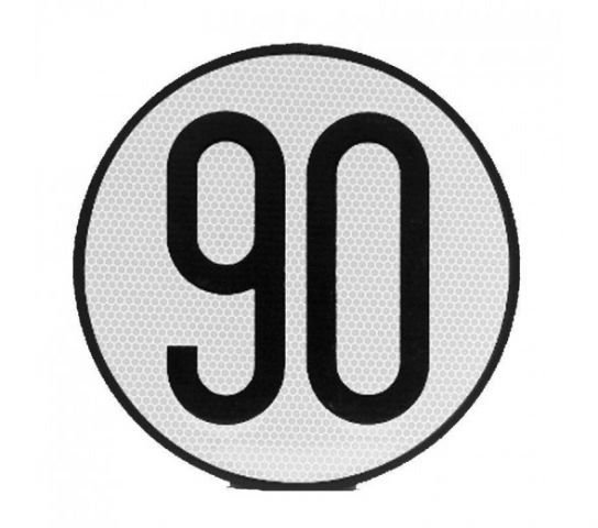 PLACA DE VELOCIDAD HOMOLOGADA V4-90