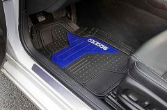 JGO. ALFOMBRA F511 NEGRO/AZUL PVC