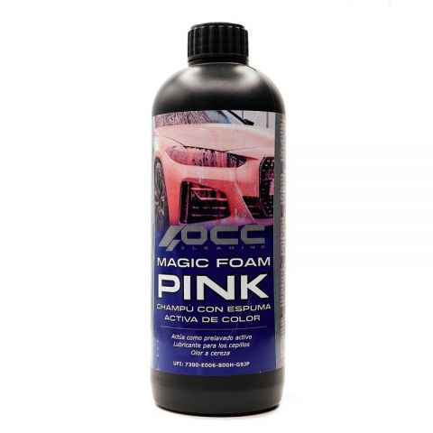 CHAMPÚ ESPUMANTE COCHE MAGIC FOAM COLOR ROSA 500ML