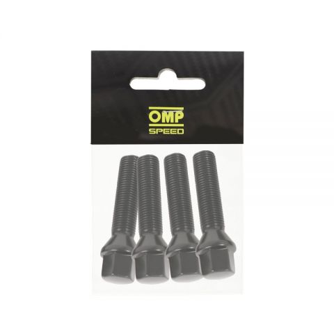 TORNILLO OMP 12X1.5 HEX17 L26MM CONE-10.9 NEGROS 