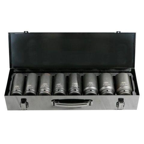 SET DE 8 VASOS DE IMPACTO LARGOS HEX. DE 3/4
