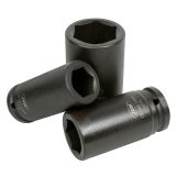 SET DE 8 VASOS DE IMPACTO LARGOS HEX. DE 3/4