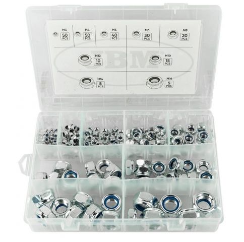 ESTUCHE TUERCAS AUTOBLOCANTES 228 PIEZAS