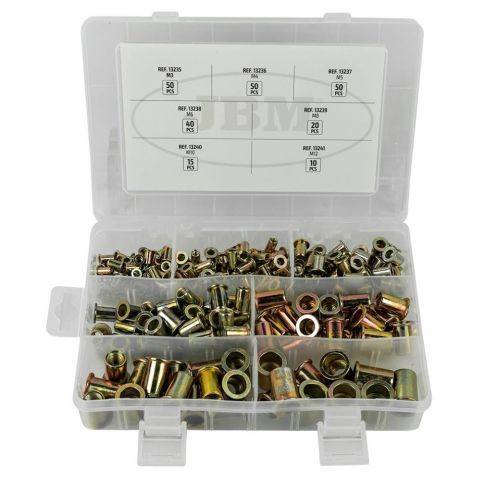 ESTUCHE DE REMACHES TUERCA 235 PIEZAS