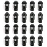 TUERCAS ALUMINIO OMP LLAVE19 L40MM M14X1.25 NEGRAS