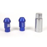 TUERCAS ALUMINIO OMP LLAVE19 L:40MM M14X1.25 AZUL