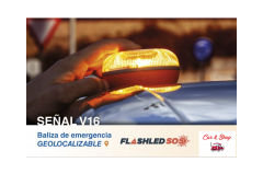 BALIZA EMERGENCIA SOS FLASH LED GEOLOCALIZADA V16