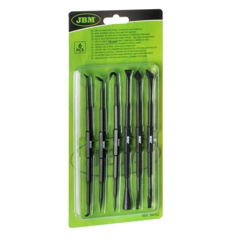 SET DE GANCHOS, PUAS Y PALANCAS ANTI-MARCAS 6 PCS