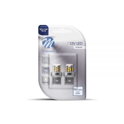 LÁMPARAS LED BLANCO 12V T20 21/5W