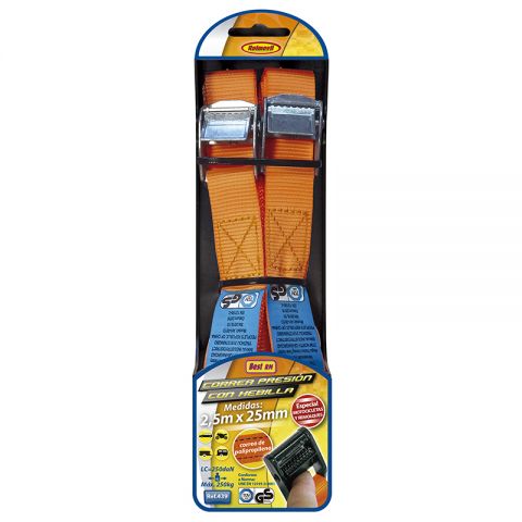 SET CORREAS+HEBILLA RETENCION LONG. 2,5m. EN12195