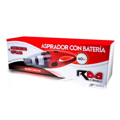 ASPIRADOR 40W CON BATERIA RECARGABLE RM CLEAN