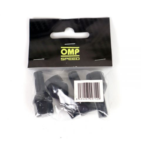 SET 4 TORNILLOS OMP M12X1.25 LLAVE 19 LARGO 28MM 