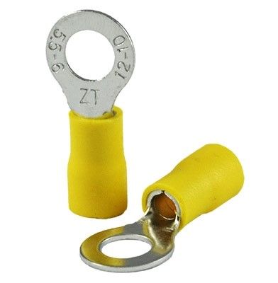 TERMINAL CONEXIÓN TIPO ANILLA AMARILLO RV5.5 - 6S
