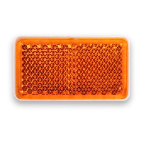 CATADIÓPTRICO AMBAR RECTANGULAR AUTOADHESIVO