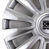 SET 4 TAPACUBOS OMP SPEED MOD. MAGNUM PLATA 14