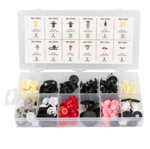 ESTUCHE DE CLIPS PLÁSTICOS TOYOTA/LEXUS 89 PCS