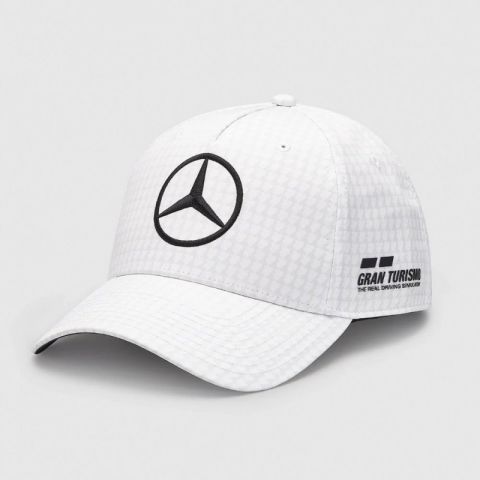 GORRA MERCEDES LEWIS HAMILTON BLANCA