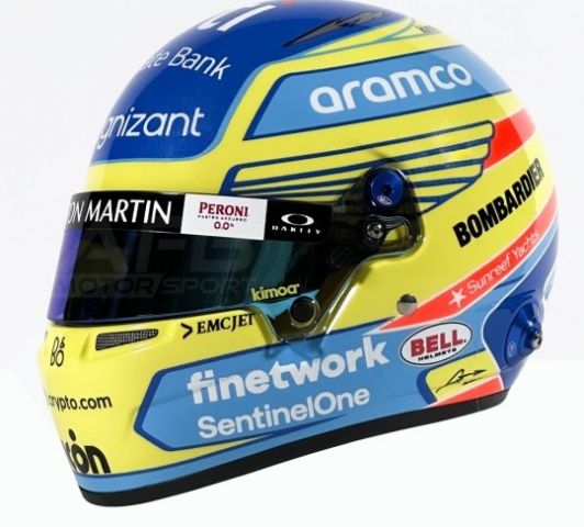 FERNANDO ALONSO MINI HELMET 2023 BELL ESCALA 1:2