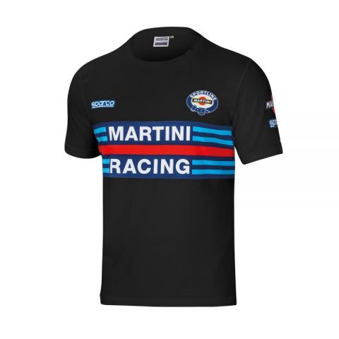 CAMISETA SPARCO MARTINI-R TALLA M NEGRO