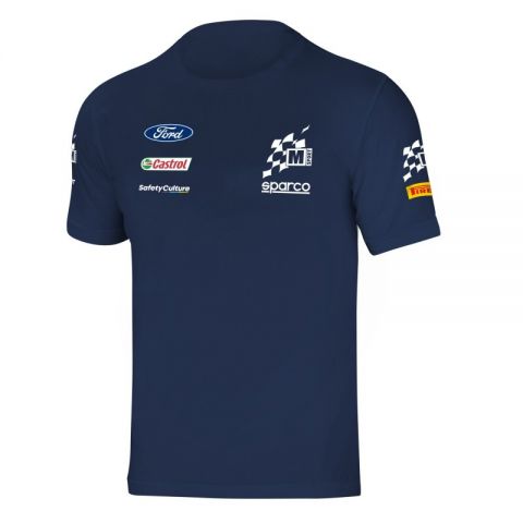 CAMISETA SPARCO TEAMWEAR M-SPORT TALLA XL AZUL