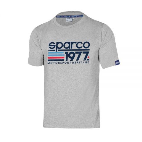 CAMISETA SPARCO 1977 TALLA L GRIS