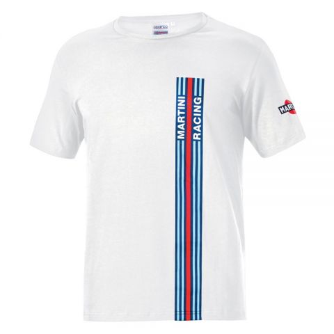 CAMISETA SPARCO BIG STRIPES MARTINI-R T-S BLANCO