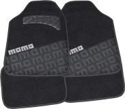 JGO ALFOMBRAS MOQUETA UNIVERSAL MOMO LOGO GRIS