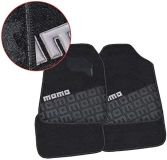 JGO ALFOMBRAS MOQUETA UNIVERSAL MOMO LOGO GRIS