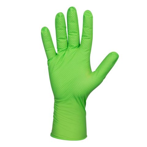 GUANTE VERDE DESECHABLE NITRILO T:XL 7MIL 100UDS 