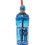 VASO FIGURA 3D 360ML CAPITÁN AMÉRICA