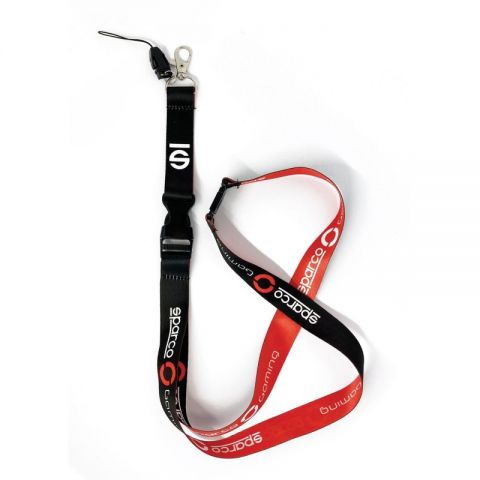 LANYARD SPARCO GAMING NEGRO/ROJO