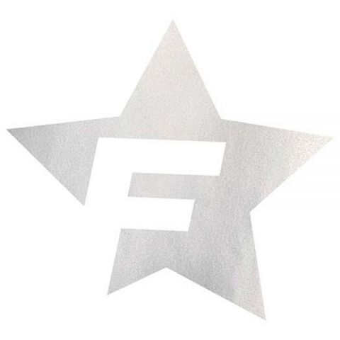 PEGATINA DEL DISEÑO DEL COCHE F-STAR 39x41CM PLATA