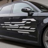 PEGATINA DEL DISEÑO DEL COCHE CALLE 35x150CM PLATA