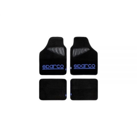 ALFOMBRA MOQUETA SPARCO AZUL 4 PIEZAS 