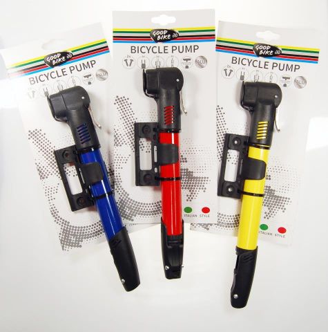 MINI BOMBA BICICLETA DE ALUMINIO VÁVULAS FV/AV/DV