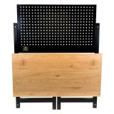 MESA DE TRABAJO PLEGABLE CON PANEL FRONTAL