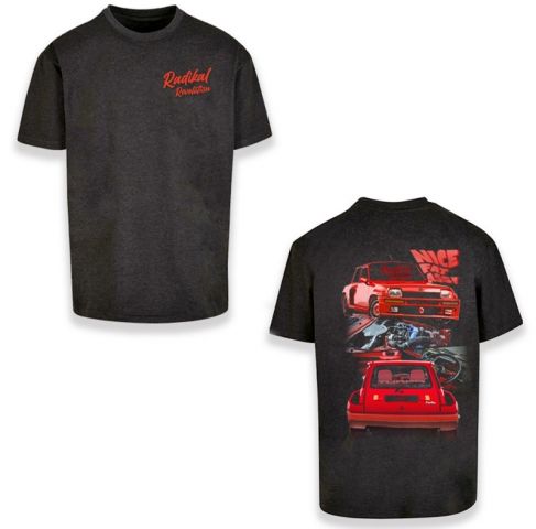 CAMISETA RADIKAL REVOLUTION NICE FAT ASS GRIS L