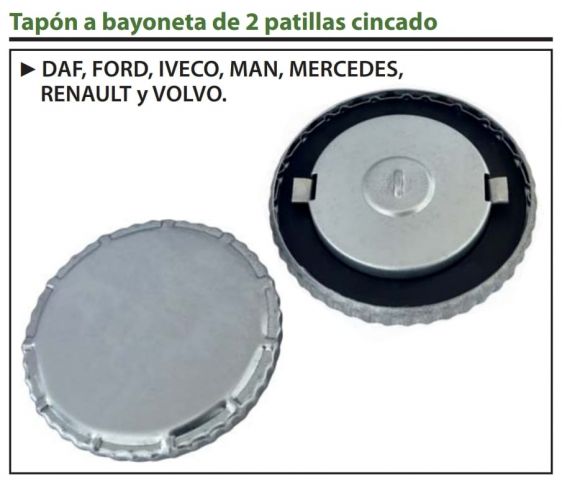 TAPÓN DEPÓSITO Ø80-105 A BAYONETA S/LLAVES CINCADO