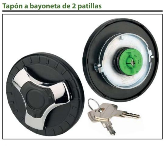 TAPÓN DEPÓSITO Ø60-80 BAYONETA+LLAVES VENTILADO 