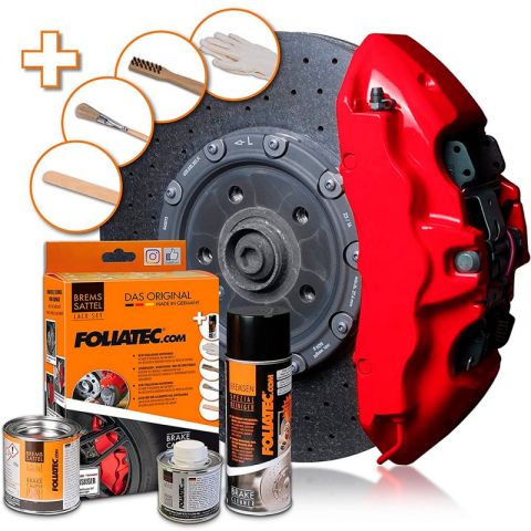 PINTURA PINZA FRENO SET RACING ROJO 3 COMPONENTES