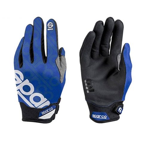 GUANTES SPARCO MECA 3 TALLA S AZUL/NEGRO