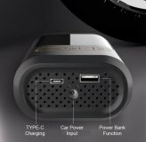 COMPRESOR DE AIRE INALÁMBRICO 70W CON POWER BANK 