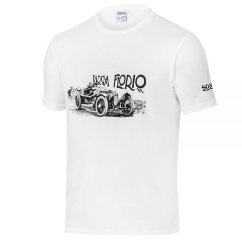 CAMISETA SPARCO TARGA FLORIO TALLA XS BLANCA