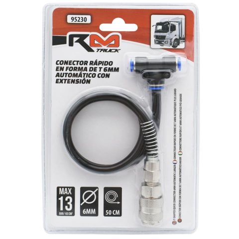 CONECTOR TIPO T CON ALARGADOR AUTOMÁTICO 8MM