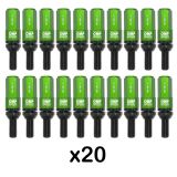 JUEGO 20 TORNILLOS OMP M14X1.5 LLAVE 17-19 VERDE