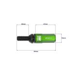 JUEGO 20 TORNILLOS OMP M14X1.5 LLAVE 17-19 VERDE