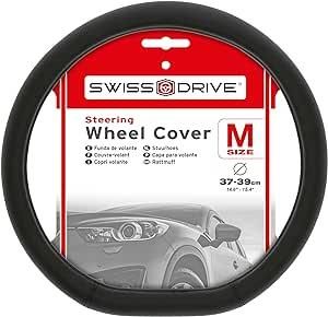 FUNDA VOLANTE PVC BASE PLANA TYPE 37-39CM NEGRO 