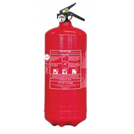 EXTINTOR EMERGENCIA 3KGR.CON POLVO Y MANÓMETRO EN3