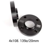 SET SEPARADORES OMP SPEED 20MM 4X108 63.4 M12X1.5